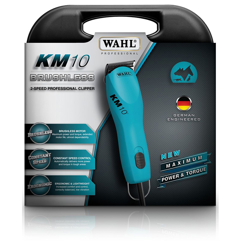 wahl professional animal km10 2 speed brushless motor clipper kit